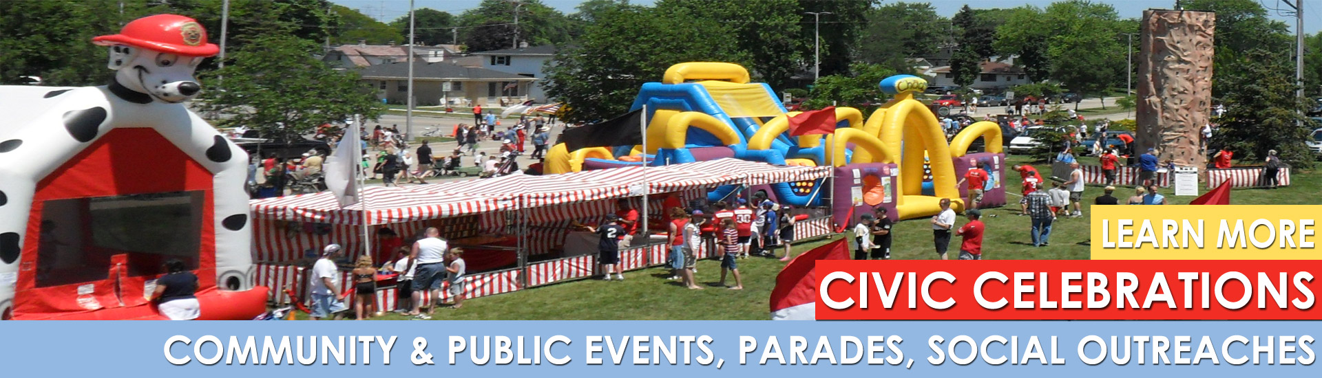 Civic & community event rental ideas