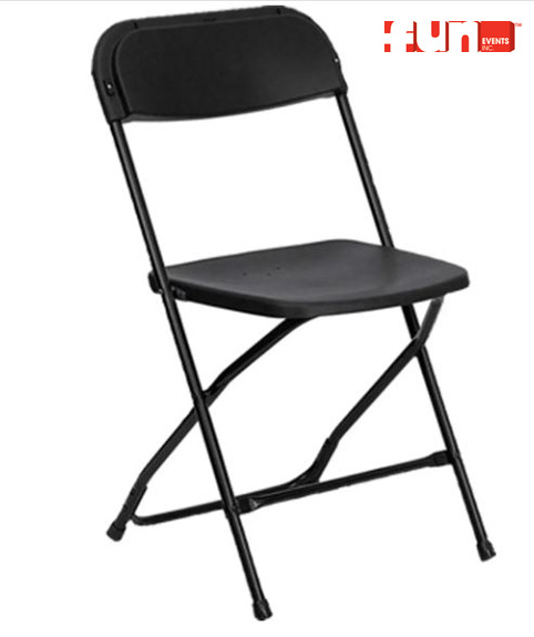 Black Folding Chair Rental
