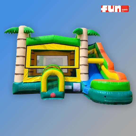 Combo - Tropical Theme - Wet / Dry inflatable